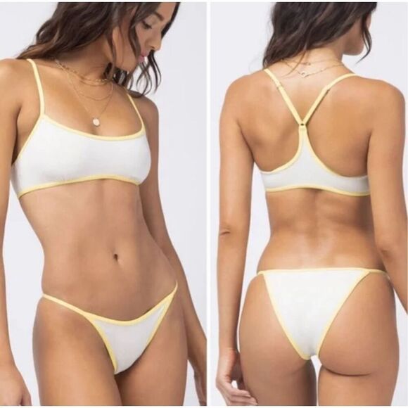 New. L*SPACE white and yellow bikini. Medium . Retails. $198 - Picture 12 of 12